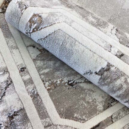 Covor Domino DS04A Bej/ Maro - imagine 6