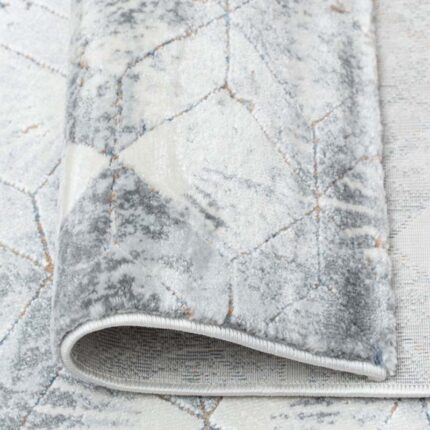 Covor Domino DS05B Gri/ Albastru - imagine 5