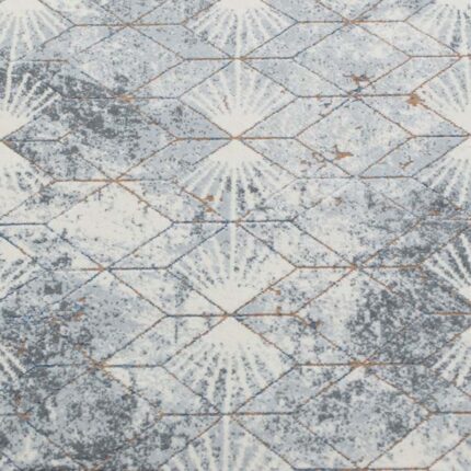 Covor Domino DS05B Gri/ Albastru - imagine 3