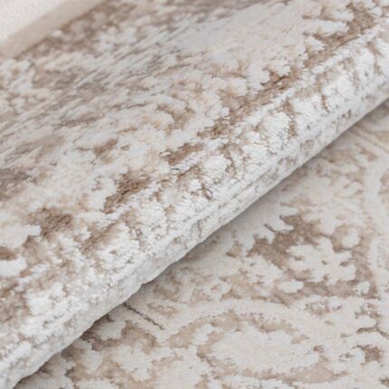 Covor Lootus L012A Crem/ Maro - imagine 5