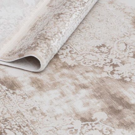 Covor Lootus L012A Crem/ Maro - imagine 6