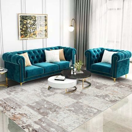 Covor Domino DS06 Bej/ Maro