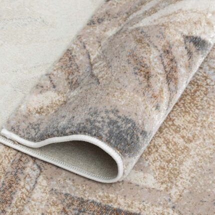 Covor Modern EFES cod: HE856 Cream/ Auriu - imagine 6