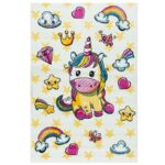 Covor pentru copii Polyanna cod: E3743 Alb/ Roz - imagine 2