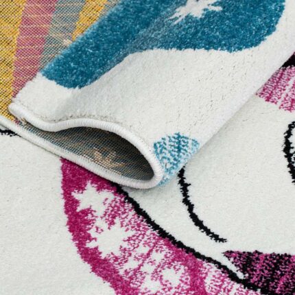 Covor pentru copii Polyanna cod: G5570 Alb/ Lila