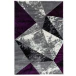 Covor Geometric SULTAN 38500A Gri/ Lila - imagine 2