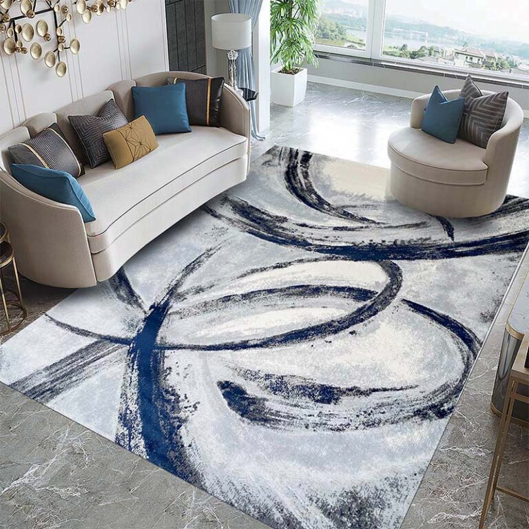 Covor Modern EFES cod: HE776 Gri/Albastru