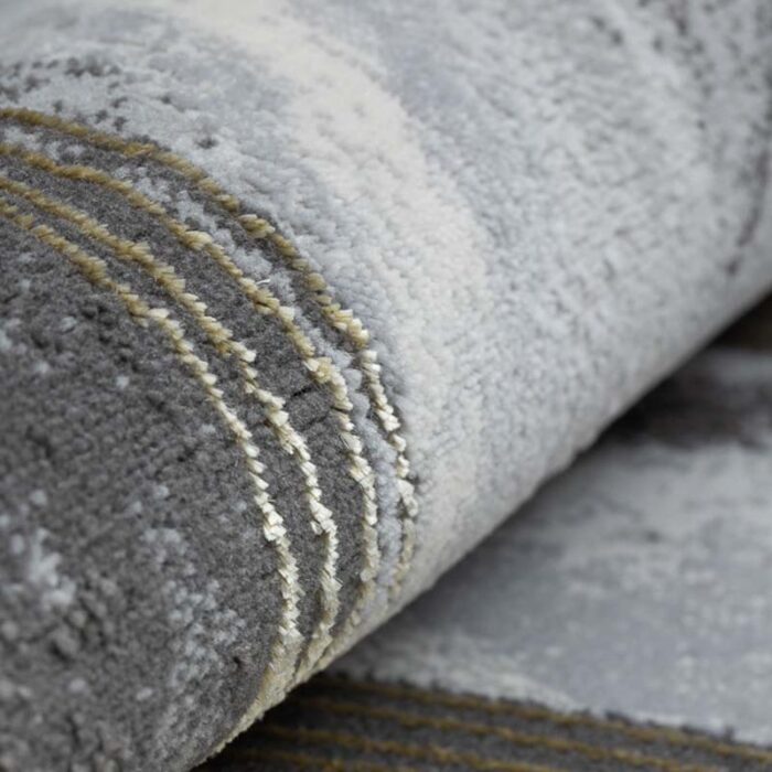 HE778 AURIU 3 Covor Modern EFES cod: HE778 Gri/ Mustar - imagine 5