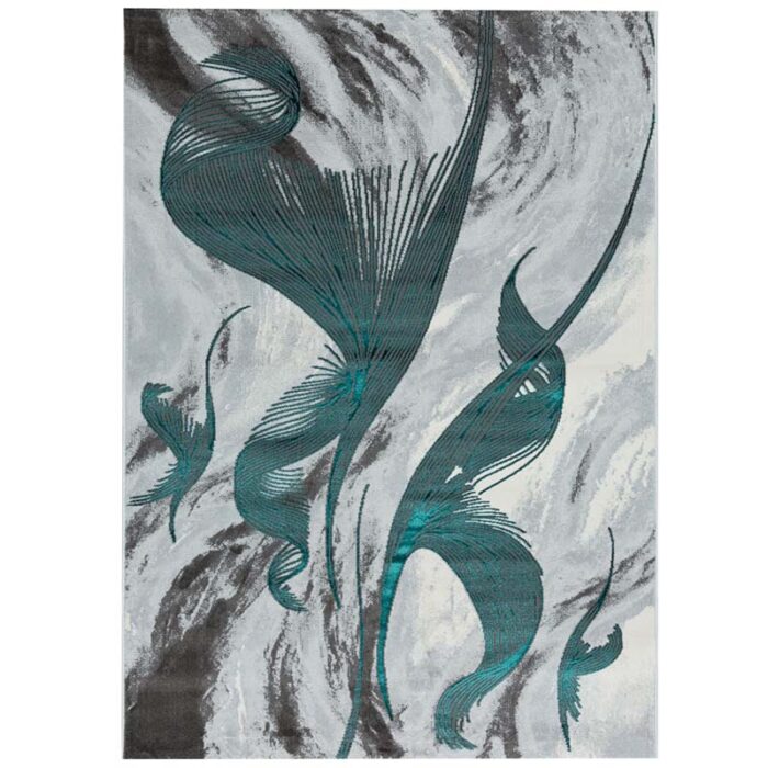 Covor Modern EFES cod: HE778 Gri/ Verde - imagine 2