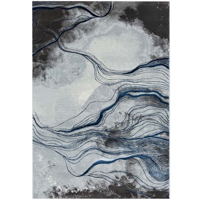 HE780 ALBASTRU Covor Modern EFES cod: HE780 Gri/ Albastru - imagine 2