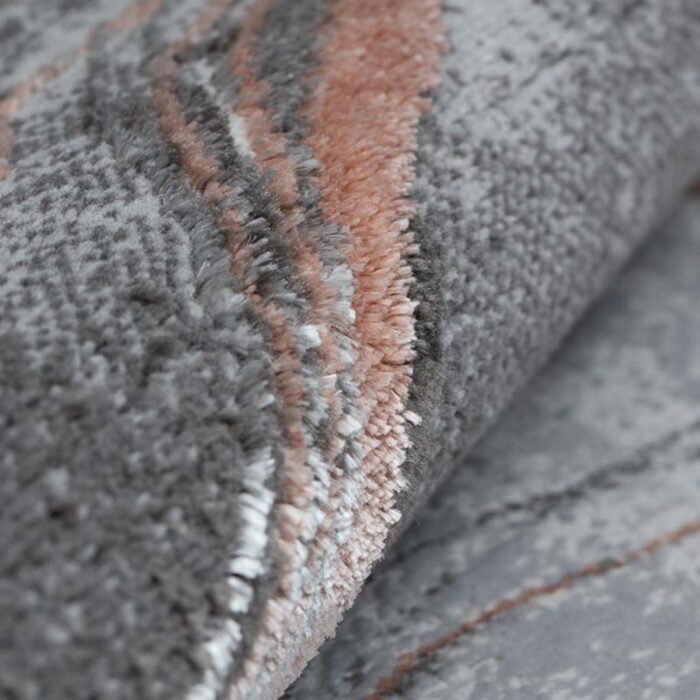 Covor Modern EFES cod: HE780 Gri/ Roz - imagine 6
