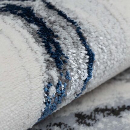 Covor Modern EFES cod: HE783 Gri/ Albastru - imagine 7