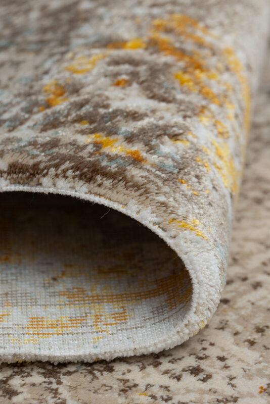 Covor living Ege EG08A Galben-Turcoaz