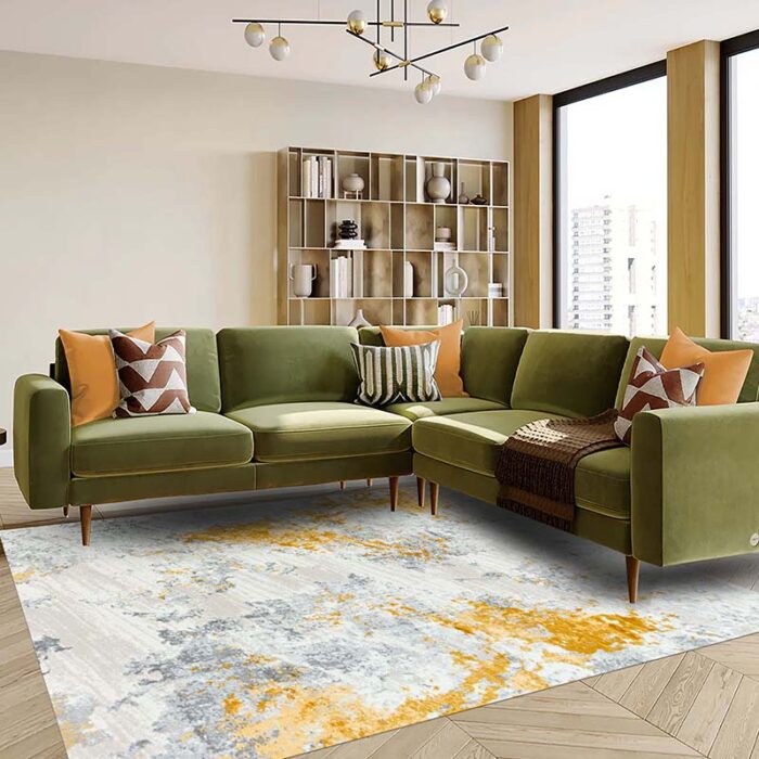 Covor Living NOVA 51265B Auriu/Gri - imagine 1
