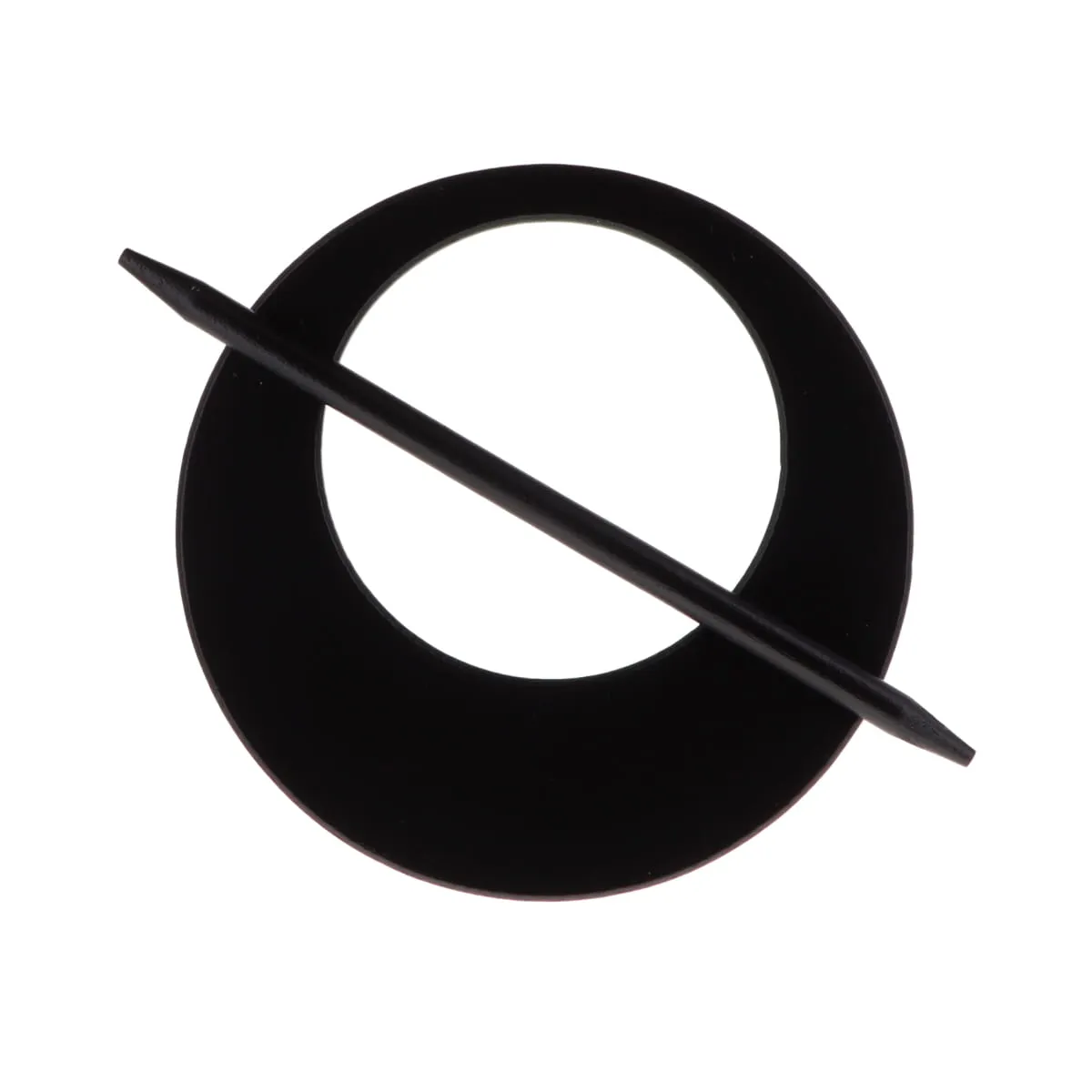 2367955 CLEMĂ DECORATIVĂ PERDELE ȘI DRAPERII/ AGRAFĂ MDF MIRZA / NEGRU, COMPOZITIE MDF - imagine 1