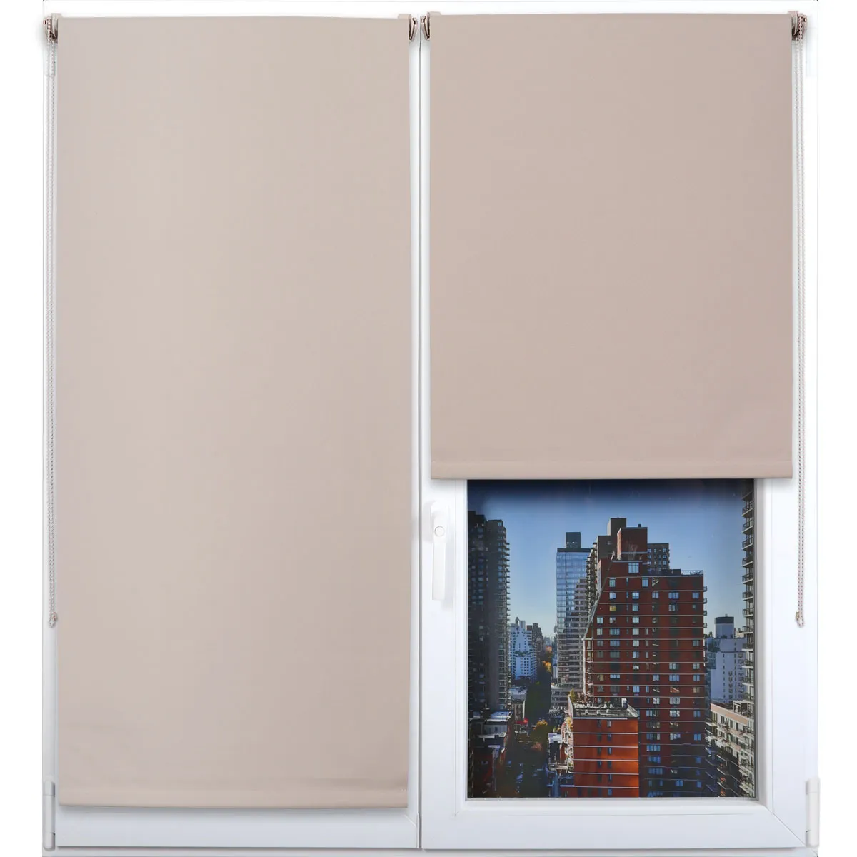 350115018060 RULOU BLACKOUT 150X180 CM – BEJ COMPOZIȚIE POLYESTER + PVC | JALUZELE - imagine 1