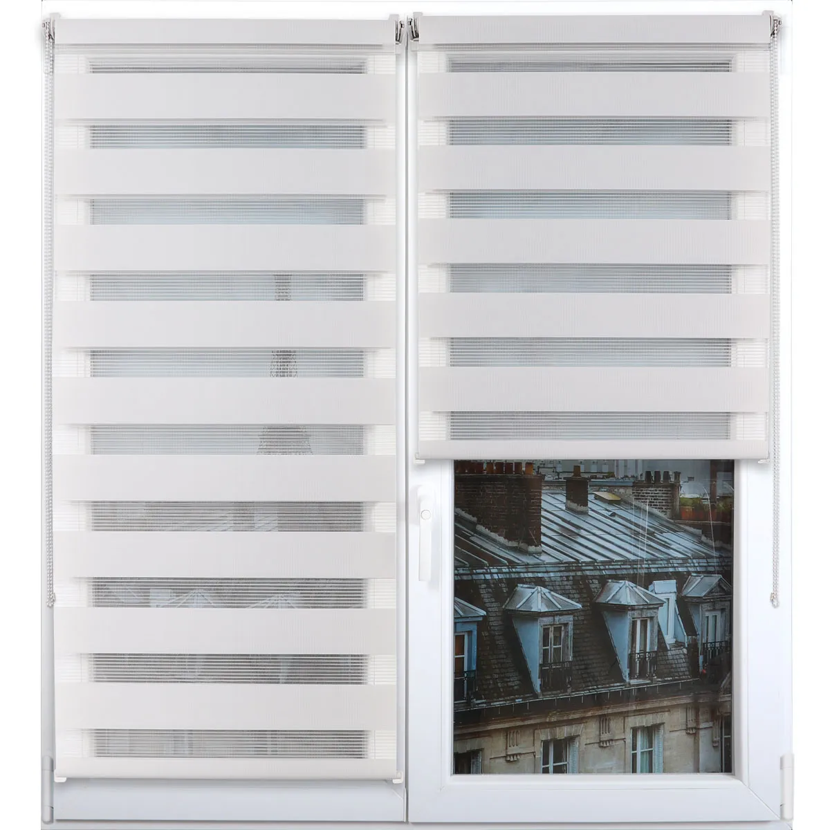 350275180930 RULOU ZEBRA 75X180 CM – GRI PERLA COMPOZIȚIE POLYESTER | JALUZELE - imagine 1