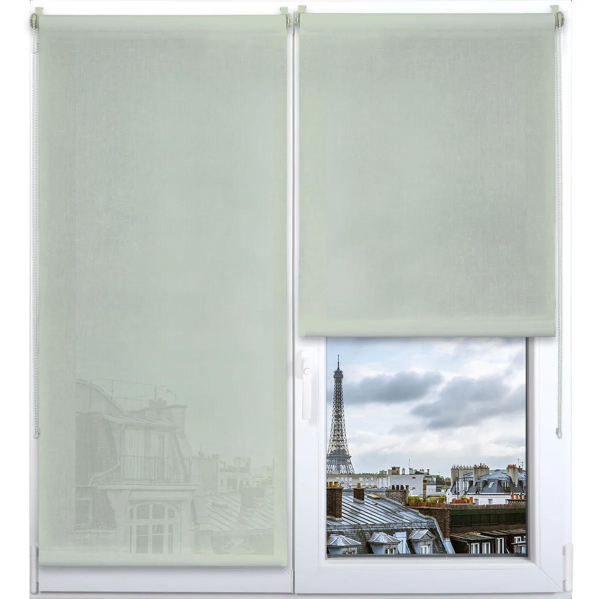 352915018059 RULOU TEXTIL 150X180 CM – VERDE MENTA COMPOZIȚIE POLYESTER | JALUZELE - imagine 1