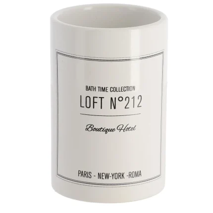 SUPORT PERIUȚE CERAMICĂ DESIGN GRAFIC - ALB