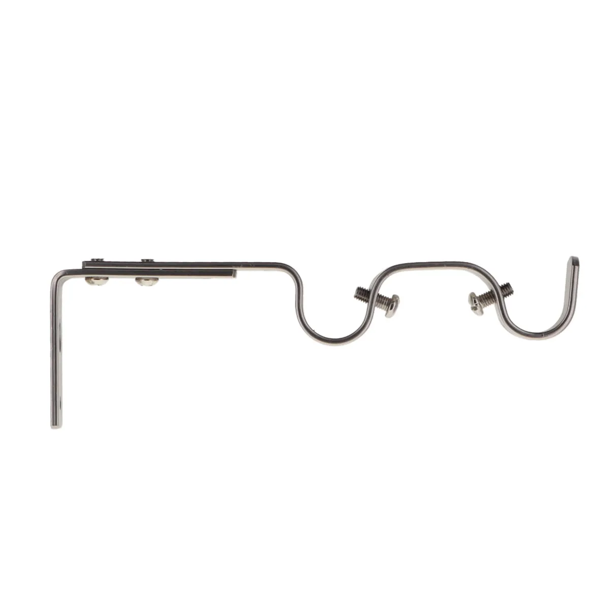 722593 SET CONSOLĂ GALERIE DUBLA DESCHISĂ EXT FI20/16.5-19 CM -ARGINTIU MAT COMPOZIȚIE FIER FORJAT - imagine 1