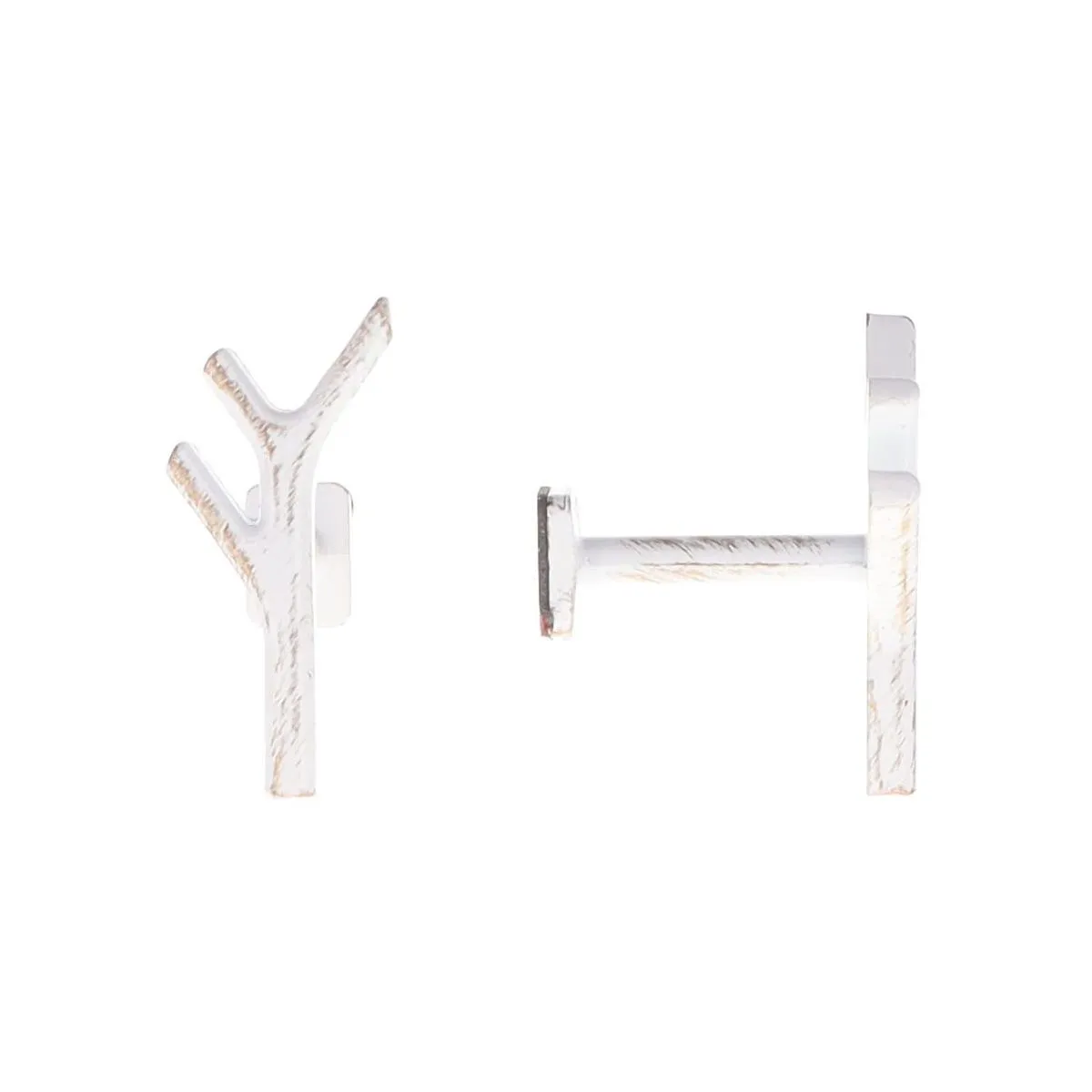 7320101 SET BUTON BRANCH – ALB/AURIU COMPOZIȚIE FIER FORJAT - imagine 1