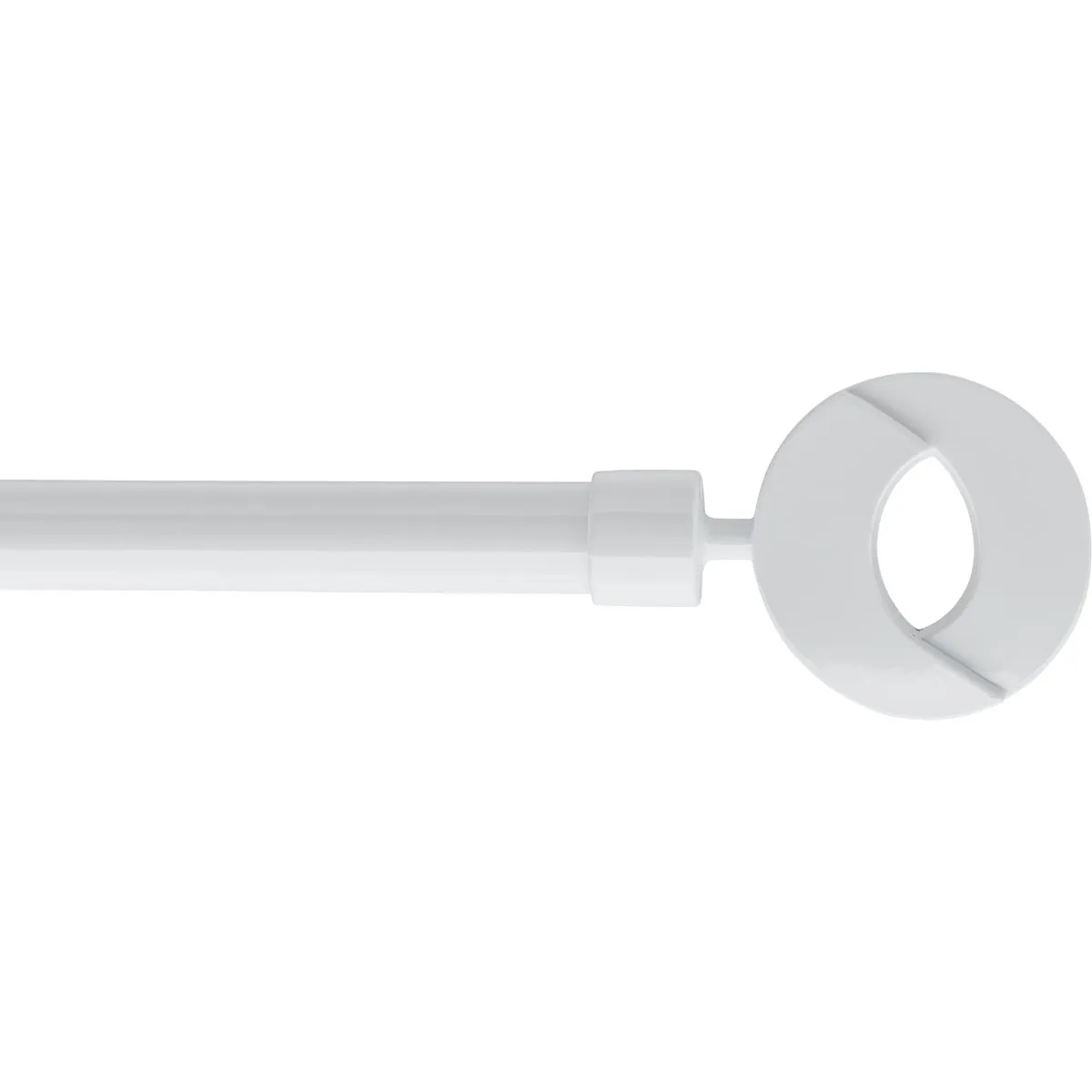 75022210102 GALERIE PERDEA SIMPLA EXT 210-380 CM/FI19/NEW LOOK – ALB MAT MATERIAL FIER FORJAT - imagine 1