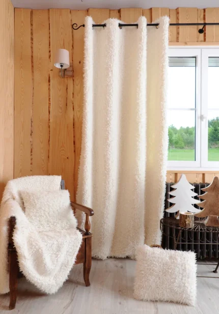 Față de pernă Mouton 40X40 cm, culoare alb, 100% poliester - imagine 4