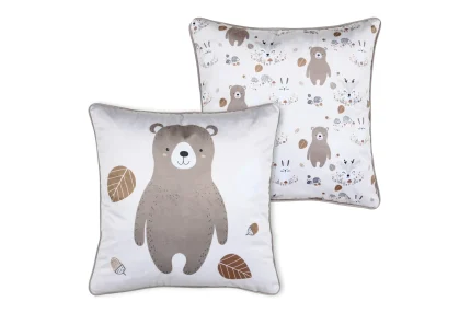 Pernă decorativă Gabin 40X40 cm, culoare natural, 100% poliester - imagine 2