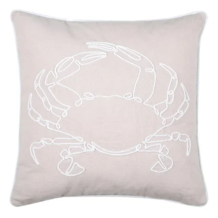 Pernă decorativă Dunes 40X40 cm, culoare natural, 45% poliester 55% bumbac