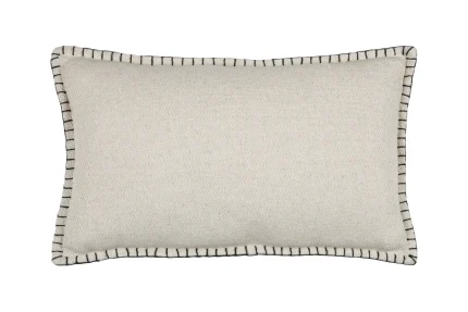 Pernă decorativă Aline 30X50 cm, culoare bej, 19% in 81% bumbac - imagine 4