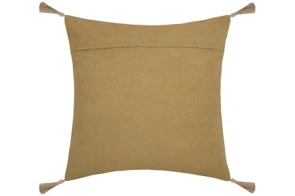 Pernă decorativă Aloha 40X40 cm, culoare muștar/bej, 55% bumbac 45% poliester - imagine 4