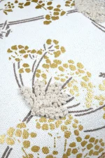 Pernă decorativă Oriana 40X40 cm, culoare auriu, 45% poliester 55% bumbac