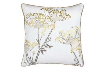 Pernă decorativă Oriana 40X40 cm, culoare auriu, 45% poliester 55% bumbac - imagine 4