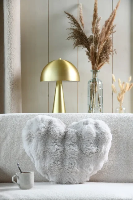 Pernă decorativă Maddy 40X45 cm, culoare crem, 100% poliester - imagine 3