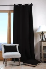 Pernă decorativă Duo 50X50 cm, culoare negru/in, 100% bumbac - imagine 4