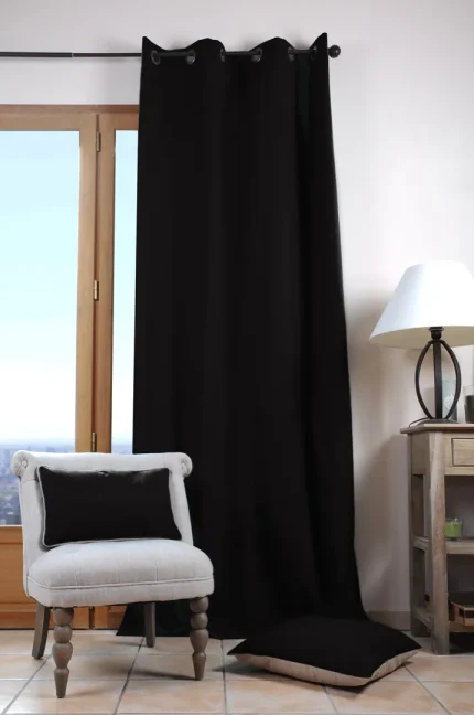 Pernă decorativă Duo 50X50 cm, culoare negru/in, 100% bumbac - imagine 4