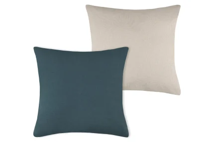 Pernă decorativă Duo 50X50 cm, culoare cobalt/in, 100% bumbac - imagine 2