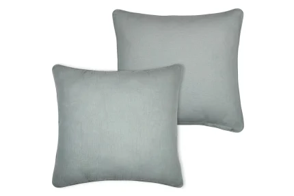 Pernă decorativă Coline 45X45 cm, culoare gri deschis, 100% bumbac - imagine 2