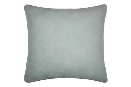 Pernă decorativă Coline 45X45 cm, culoare gri deschis, 100% bumbac - imagine 3