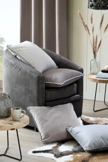 Pernă decorativă Morey 50X50 cm, culoare crem, 100% poliester - imagine 3