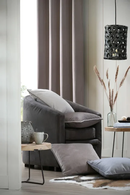 Pernă decorativă Morey 50X50 cm, culoare natural, 100% poliester - imagine 2