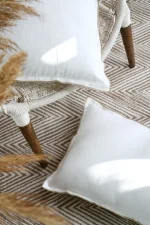 Pernă decorativă Helios 40X60 cm, culoare alb, 100% bumbac - imagine 2