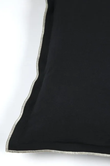 Pernă decorativă Helios 40X60 cm, culoare negru, 100% bumbac - imagine 5