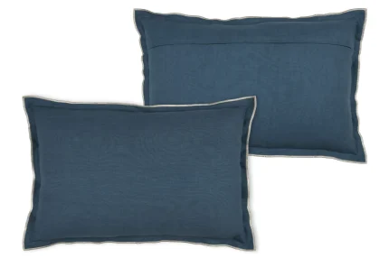 Pernă decorativă Helios 40X60 cm, culoare albastru, 100% bumbac - imagine 3