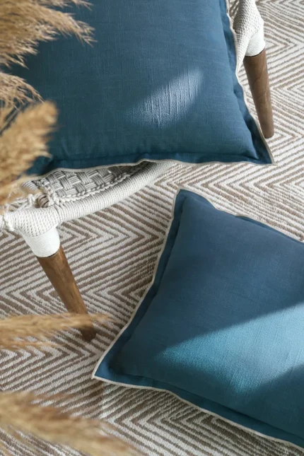 Pernă decorativă Helios 40X60 cm, culoare albastru, 100% bumbac - imagine 8