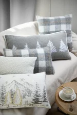 Pernă decorativă Gresy 45X45 cm, culoare gri, 100% poliester - imagine 4