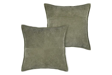 Pernă decorativă Dandy 45X45 cm, culoare gri verde, 100% poliester - imagine 3