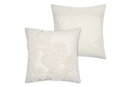 Pernă decorativă Balma 45X45 cm, culoare bej, 85% bumbac 15% in - imagine 3