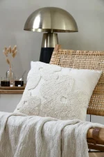 Pernă decorativă Balma 45X45 cm, culoare bej, 15% in 85% bumbac - imagine 2