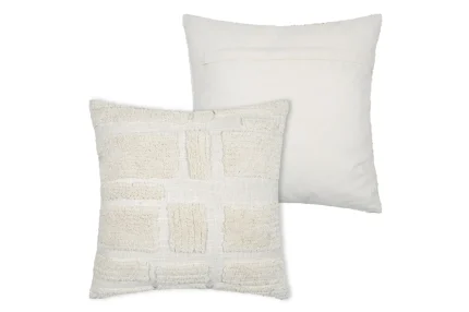 Pernă decorativă Balma 45X45 cm, culoare crem, 100% bumbac - imagine 3